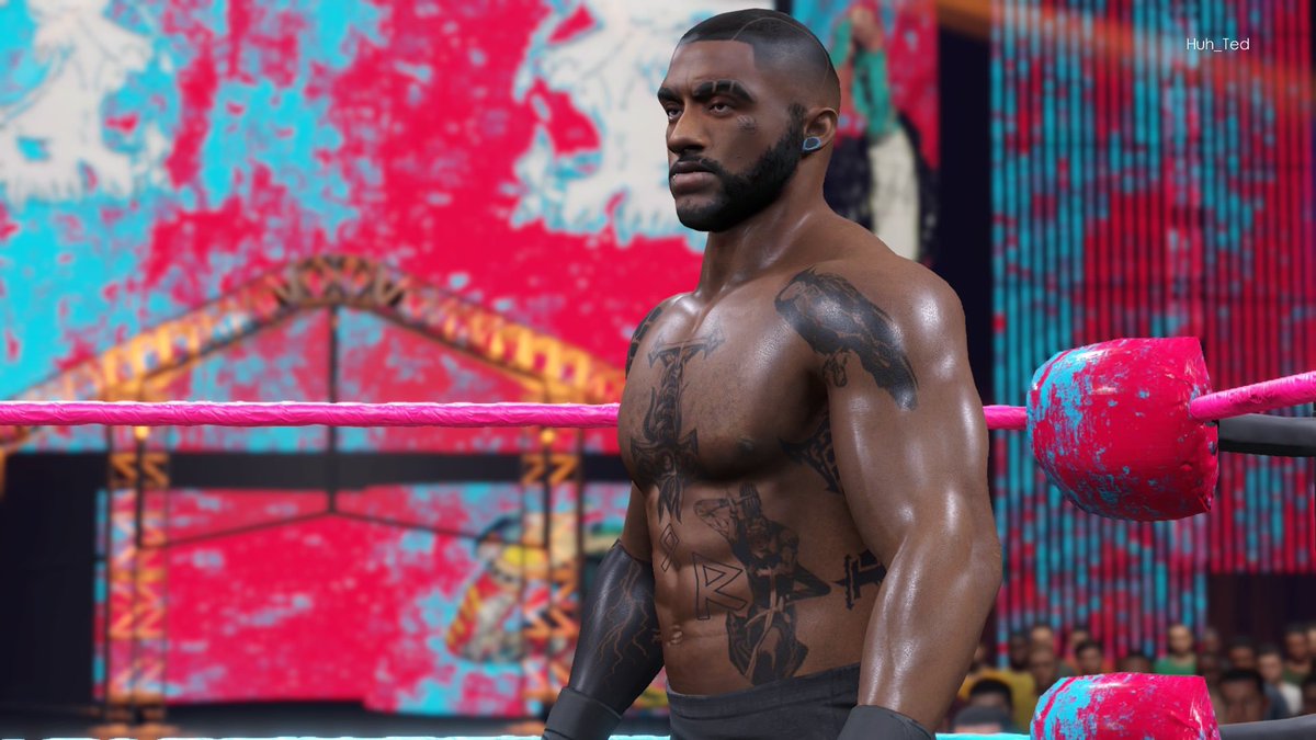 LilNazDaDilf's tweet photo. He’s coming together, really digging his tattoos #WWE2K22 https://t.co/ztGIVAgE6n