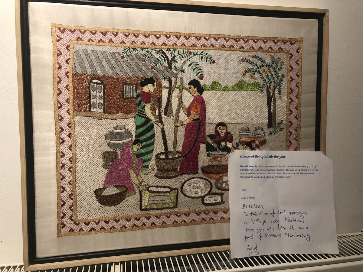 Great to catch up with Azad, who has been supporting me with better awareness around Islam and South Asian culture. I also met Daria, one of our brilliant new store managers. Absolutely love my picture from <a href="/AzadCoop/">Azad Hafiz</a> depicting a Bangladeshi Festival, thank you 🇧🇩♥️