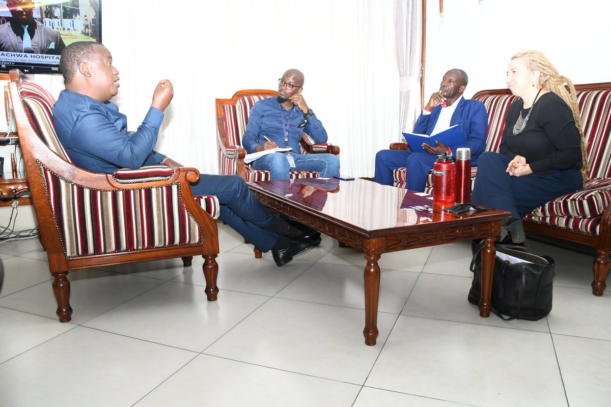 PS <a href="/Charles_Sunkuli/">Charles Sunkuli; CBS</a> meets officials of the Global Opportunity Network <a href="/GlobalDevInc/">Global Development Incubator</a> who paid a courtesy call on him at his office today led by <a href="/AGugelev/">Alice Gugelev</a>. They discussed training &amp;placement partnership with @KYEOP_Kenya to link trained youth to job opportunities <a href="/MoICTKenya/">Ministry of Info, Comms & The Digital Economy KE</a>