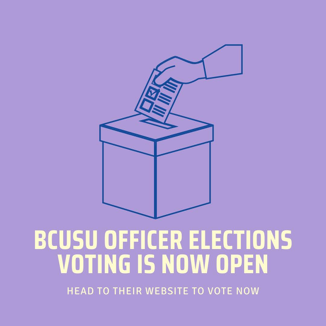 CeidleighF's tweet photo. Voting is now open! Head to https://t.co/mNh1OngCGY to cast your votes for me as VP Student Voice! #bcusu #bcusuelections https://t.co/uFmN6ycOjX
