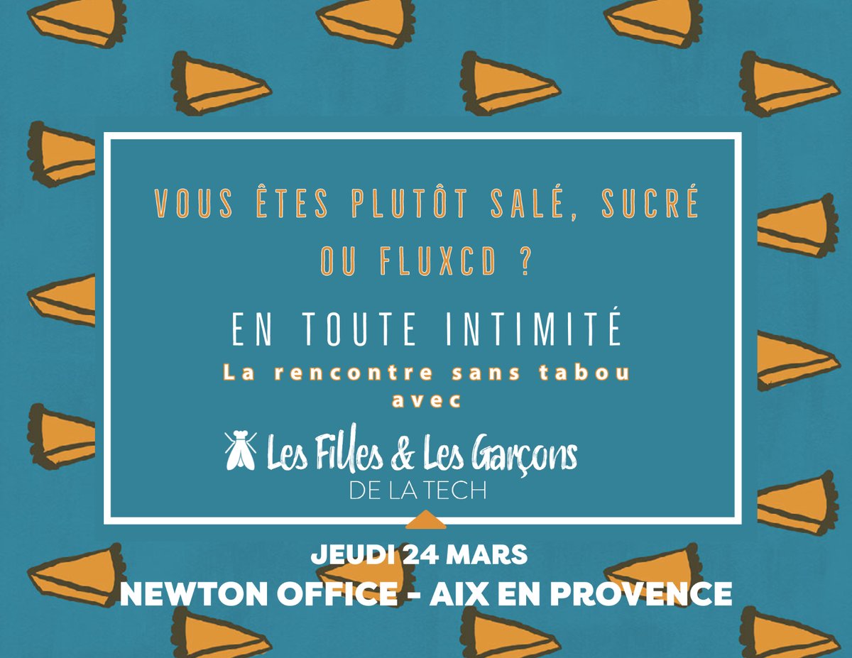 FGTECHTEAM's tweet photo. 🍕🍻
A tous ceux qui vivent aux alentours d'#aixenprovence, vous avez prévu quelque chose jeudi 24 mars prochain ?

Suivez le talk de @yoandl autour de #FluxCD #gitops #Kubernetes et faites connaissance avec la @FGTECHTEAM 

Pour s'inscrire gratuitement => @IziaGrazilly https://t.co/muZczgPtFs