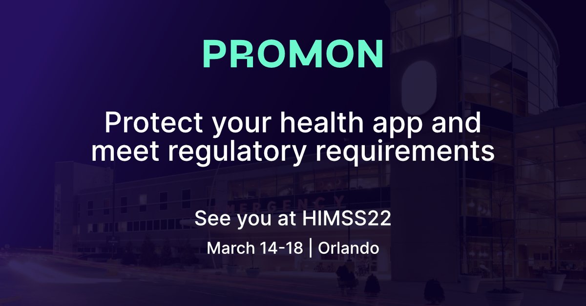 We're excited to be attending <a href="/HIMSS/">HIMSS</a> next week to discuss the importance of mobile application security within healthcare and medical devices. Learn how app shielding protects your healthcare app and supports regulatory requirements such as HIPAA, FDA, PHI and more. #HIMSS22