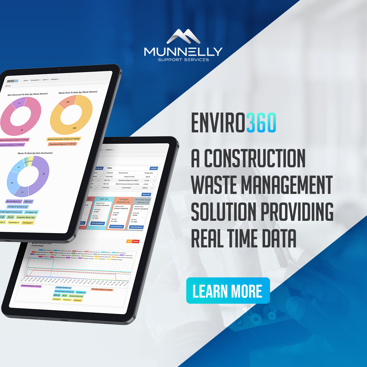 Ensuring cost certainty is one of the many benefits of Enviro360. Costs are agreed at project outset with additional waste costs dealt with in real-time.  ♻🦺🌍🍃

Visit: bit.ly/32z42JN

#TeamMunnelly #Munnellys #MunnellySupportServices #Enviro360 #Sustainability #MGPLC