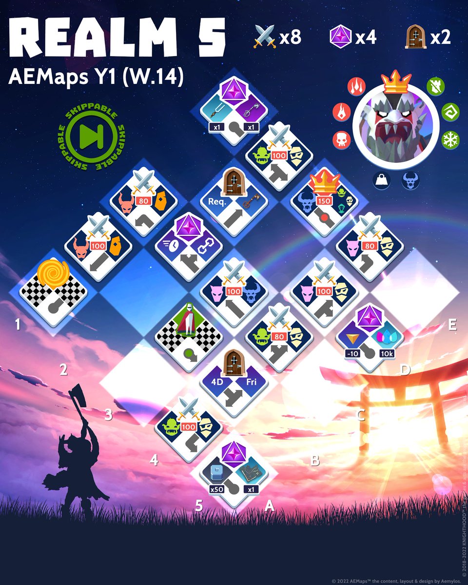aemylos's tweet photo. AEMaps Y1 - the last batch of week 14.
See you all next monday, have a nice weekend and good luck!  🙇🏻‍♂️🍀

#knighthoodgame #theriftmaps https://t.co/MnL31gVKEC