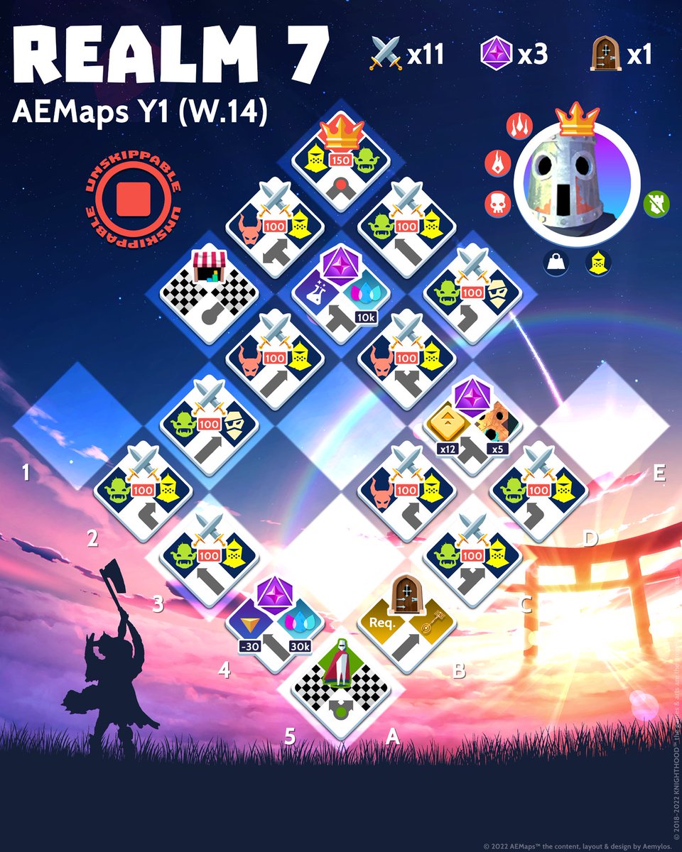 aemylos's tweet photo. AEMaps Y1 - the last batch of week 14.
See you all next monday, have a nice weekend and good luck!  🙇🏻‍♂️🍀

#knighthoodgame #theriftmaps https://t.co/MnL31gVKEC