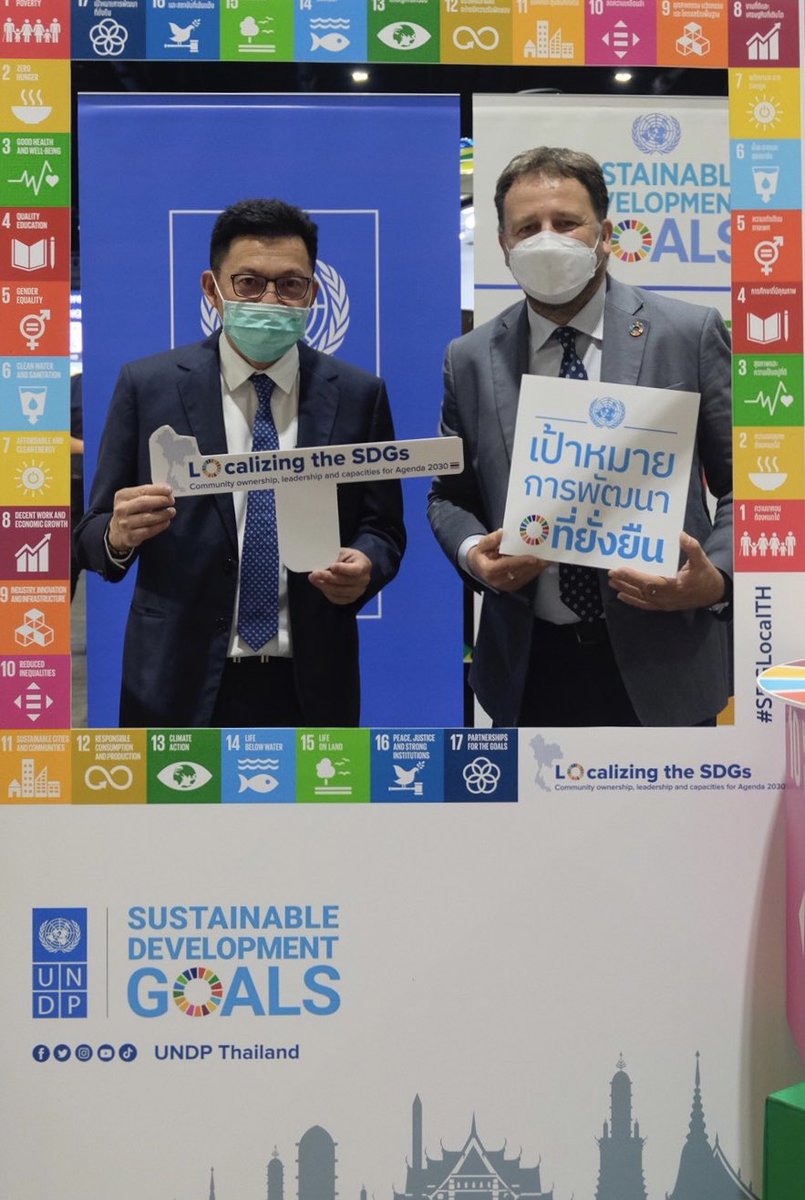 renaudmeyer's tweet photo. Grateful to leadership of the @MunicipalLeague, Department of Local Administrations @thongthinthai & @nesdc_th for guiding & supporting @UNDPThailand as we increase our engagement with Mayors to #LocalizeSDGs & improve impact #ForPeopleForPlanet #SDGLocalTH https://t.co/J717J9JngI