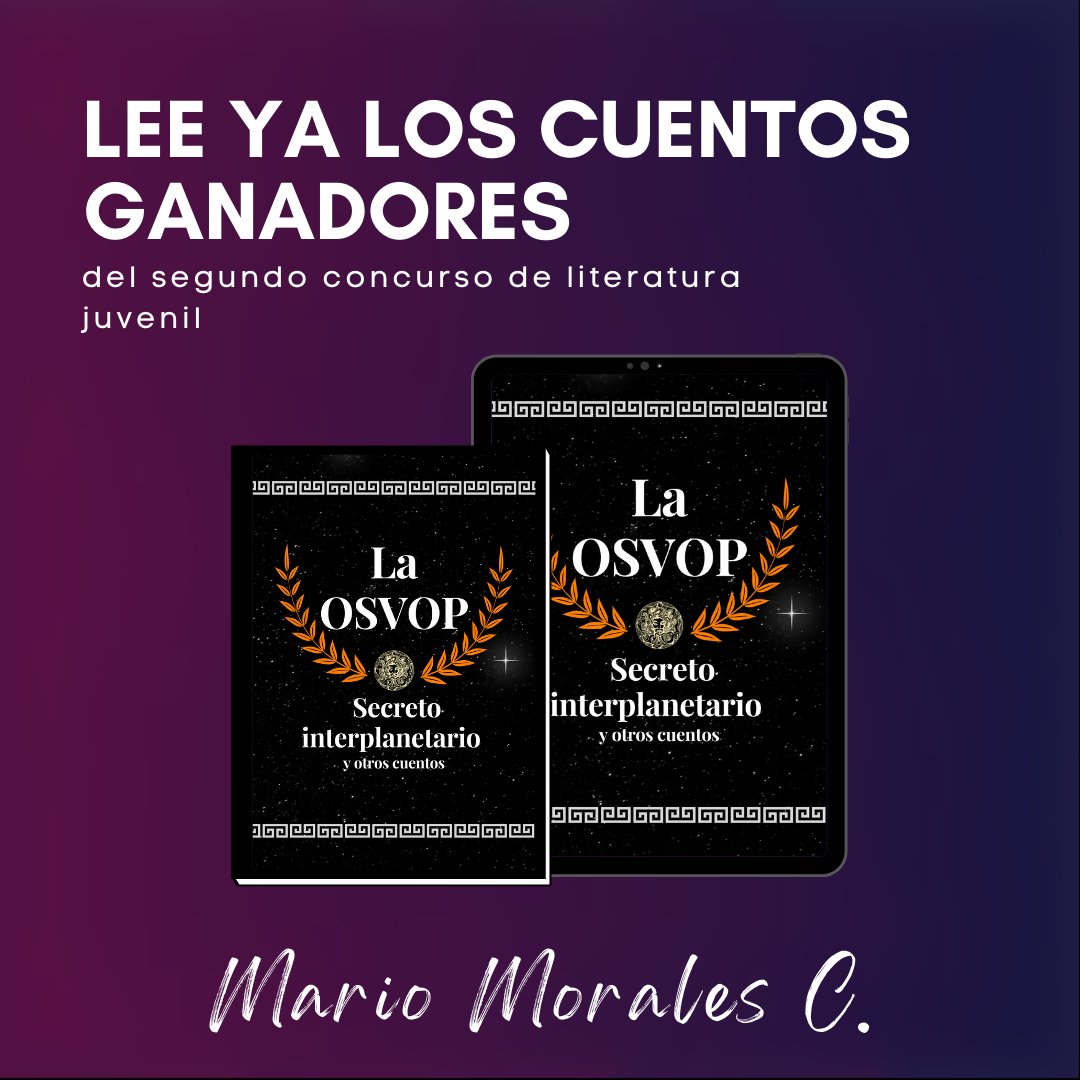 editorialENNE's tweet photo. Ya puedes leer los cuentos ganadores del II concurso de literatura juvenil disponibles en nuestra librería virtual y Amazon.
https://t.co/emVhtLAL5a

Mario Morales C. fue el ganador en la categoría "vida en otros planetas" con su cuento "La OSVOP: Secreto interplanetario". https://t.co/fpbuyYEFuh