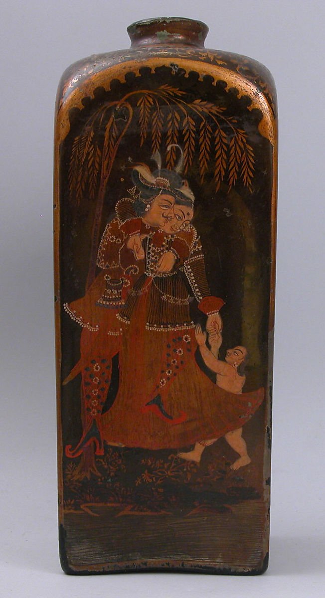 kamlesm's tweet photo. Bottle with European & Indian Figures, 18th century, from Kota, Rajasthan @metmuseum
Square glass bottles
in 18th c, Ram Singh Malam, Gujarati craftsman opened a glass factory in Bhuj, he returned from Netherlands
Dutch East India Company established factory in Gujarat in 1618 https://t.co/8Zx2VXYVbA