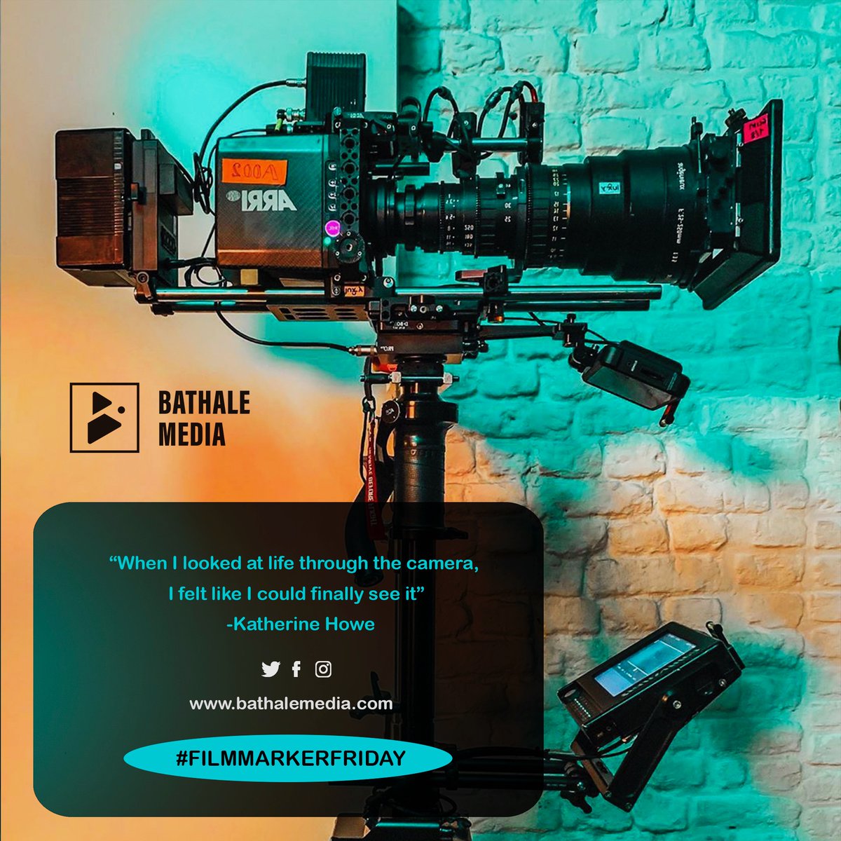 Bathale_Media's tweet photo. “When I looked at life through the camera, I felt like I could finally see it.” 🎥🎥🎥

- Katherine Howe

Happy Friday from us.
#filmmakerfriday https://t.co/3n1zhrro2O