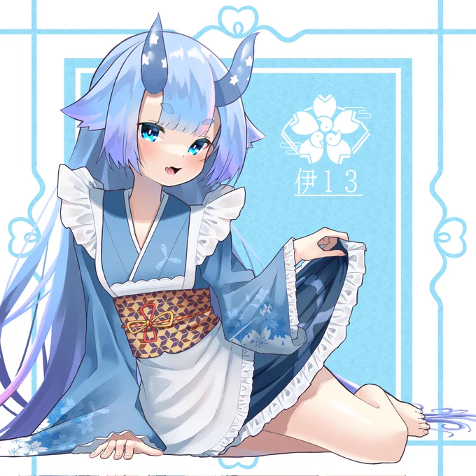 伊13に和風メイドになってもらいました…
#アズールレーン
#アズレン 