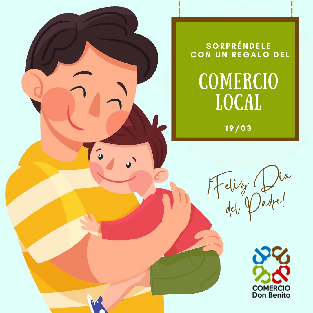 🥰 El Regalo más especial para Papá, en tu Comercio Local 👨‍👧‍👦
👏 Disfruta de todas las ventajas que te ofrece comprar en el comercio local, servicio, atención personalizada, garantías...¡y mucho más!
✅ Apoya al comercio de tu localidad, tu barrio 😍