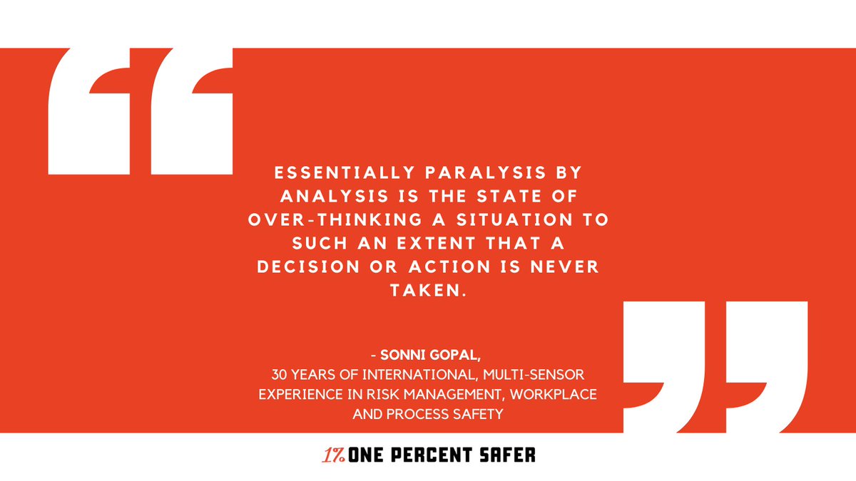 onepercentsafer's tweet photo. Do we over-think things? Can we get better at knowing when we've sufficiently analysed the #safety #data? Another thought provoker from the #OnePercentSafer book, this time from @redrisks.
https://t.co/JVr5qBSsnu https://t.co/dF8GtZqh09