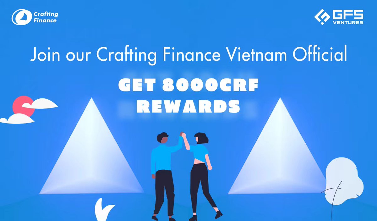 CraftingFinance's tweet photo. 🚀Airdrops 🚀

We are excited to announce that in celebration of our joint efforts with the Crafting Finance Vietnam Official.

@GFS_Ventures🥰🥰🥰

Join now: https://t.co/4v51lQaCiz

Twenty users to receive 400 CRF each by following the steps below👇

https://t.co/8bMuDlsW0E https://t.co/6fp5giyZvZ
