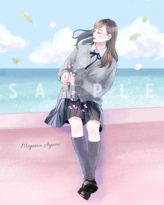 守屋茜さん考案グッズ「Folding Mirror」イラストとデザインを担当させて頂きました🌸

中面は卒業セレモニーのドレス姿になっています。

#櫻坂46
https://t.co/efDjdKthcL 
