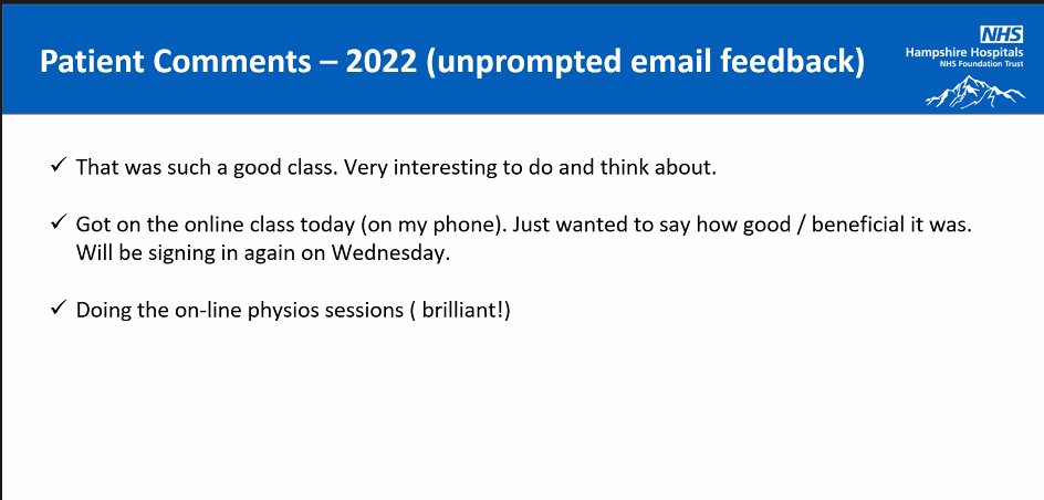 HHFT_Improve's tweet photo. Patient Feedback https://t.co/MvcWd18hUa