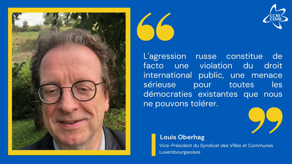 CCRECEMR's tweet photo. 750 local and regional leaders across Europe expressed their solidarity and support with their peers in 🇺🇦 via a statement written by the @CCRECEMR
Louis Oberhag is one of them.
More info 👉https://t.co/26qkNs8fzg
#StandWithUkraine #StayWithUkraine
#SYVICOL https://t.co/8O0XOrokdA