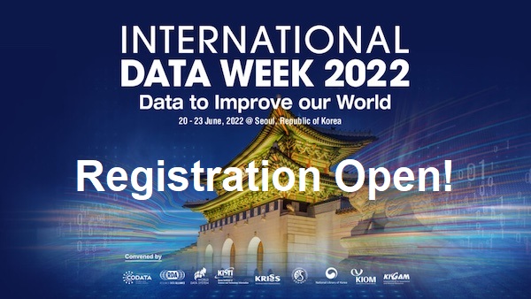 CODATANews's tweet image. International Data Week 2022 – Registration Open! 
codata.org/international-…
#codata #FAIRdata #OpenScience #datascience #opendata #lovedata22