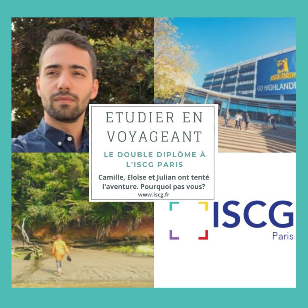 L’ISCG Paris vous permet de valider un double diplôme à l’étranger à partir de bac+3. ✨

Comme Camille, Eloïse ou Julian, trouvez votre formation, et rejoignez l’aventure ! 🧳

💡Pour en savoir plus, contactez-nous !
iscg.fr
idds.fr/iscg/32/