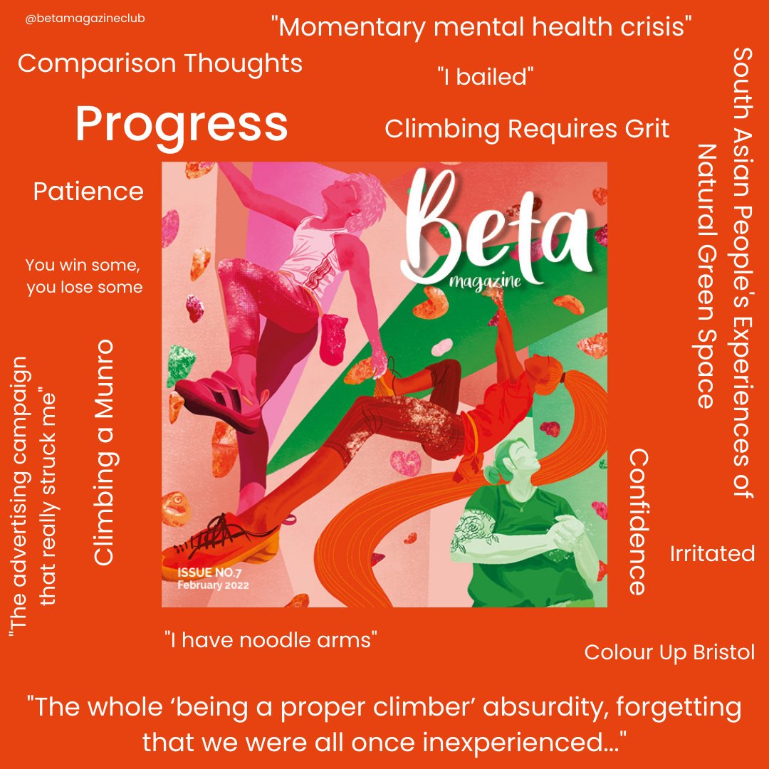 Issue No. 7 of Beta Magazine ❤️🍎🟠🍏

Out and available for you to purchase and download. When you purchase a copy of Beta it really helps us! 

betamagazine.co.uk/product/beta-i…

Cover by Els Bassford 

#BetaMagazine #ClimbingProgress #RockClimbing #WomenWhoClimb #Magazine