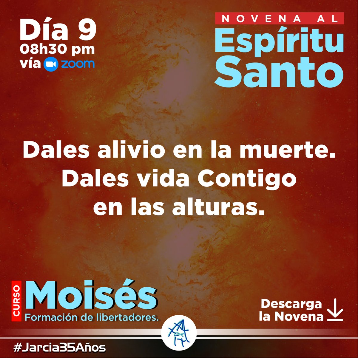 CMJarcia's tweet photo. 🙏🏻 Este es nuestro último día de novena. Mañana caminaremos en compañía de Moisés. 🙏🏻

🕯️ Te esperamos a las 08h30 pm vía zoom. Para unirnos en oración, por nuestro curso.

🌊👣 MOISÉS.
🗓️ Del 18 al 20 de Marzo.

#MarAdentro ⛵ #Moisés #Jarcia35Años https://t.co/ZIAN6wWl07