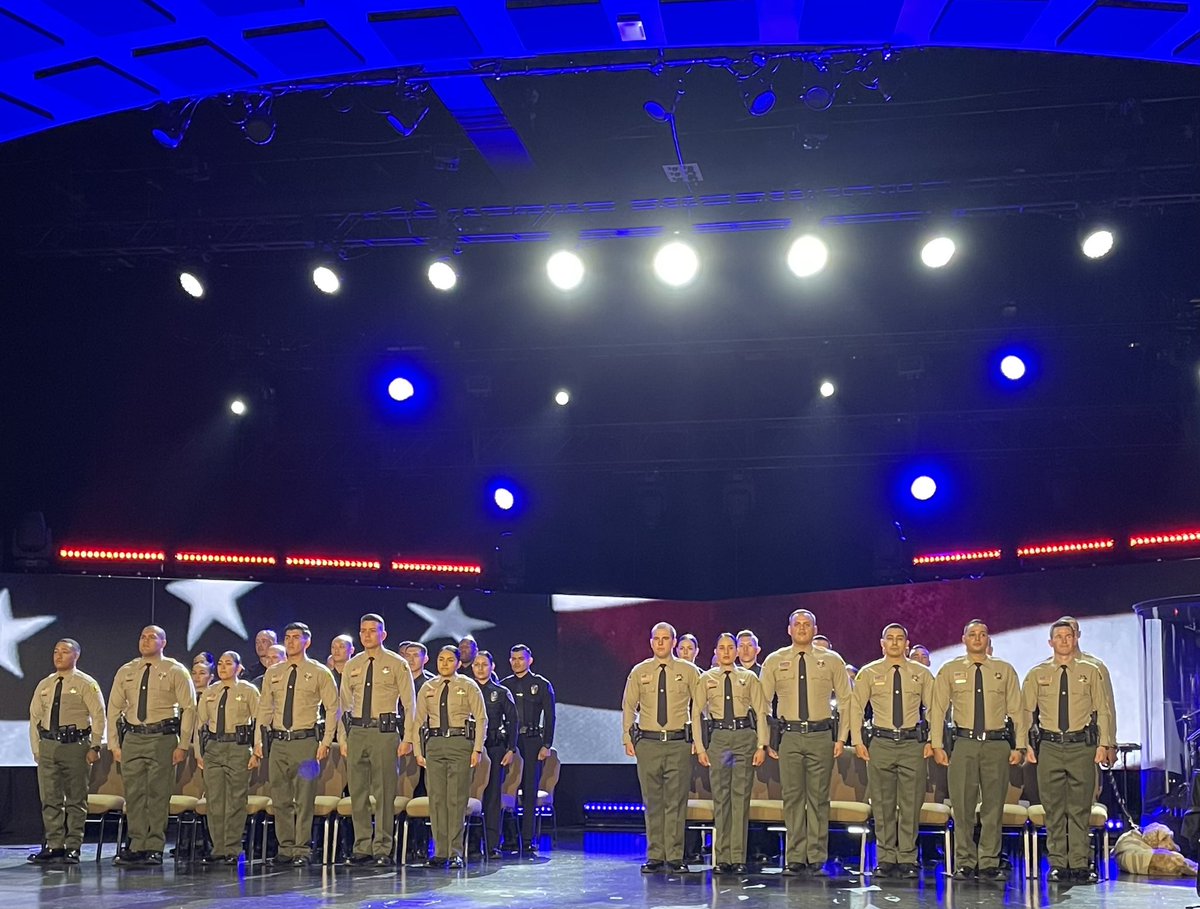 Congrats <a href="/SBCSDAcademy/">SBCSD_Academy</a> Class 225, enjoyed your graduation ceremony tonight. Welcome to the profession. For those of you joining us at <a href="/sbcountysheriff/">San Bernardino County Sheriff</a> , I hear <a href="/YucaipaPD/">Yucaipa Police</a> is a great place to work. 😉