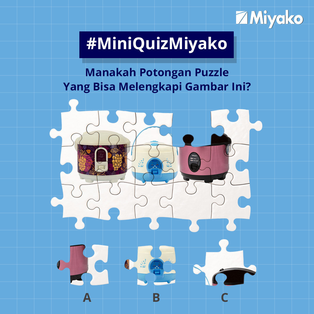 Miyako_Indo's tweet photo. QUIZ TIMEE!!

Yuk cari potongan puzzle dan lengkapi gambar di atas, eitss kalau kamu sudah dapat jawabannya langsung jawab dengan syarat dan ketentuan di bawah ini ya:

Buruan langsung jawab dengan syarat dan ketentuan di bawah ini ya: https://t.co/YBX2k5S2YN