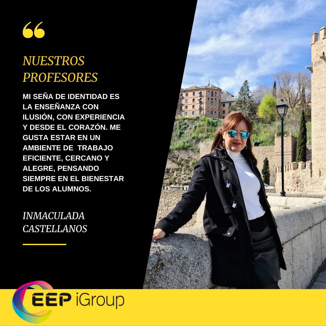 eepigroup's tweet photo. La seña de identidad de nuestra profesora Inmaculada Castellanos es la enseñanza con ilusión, con experiencia y desde el ❤️  #felizviernes #YoSoyEEP #fp https://t.co/8JSUwqyBJQ