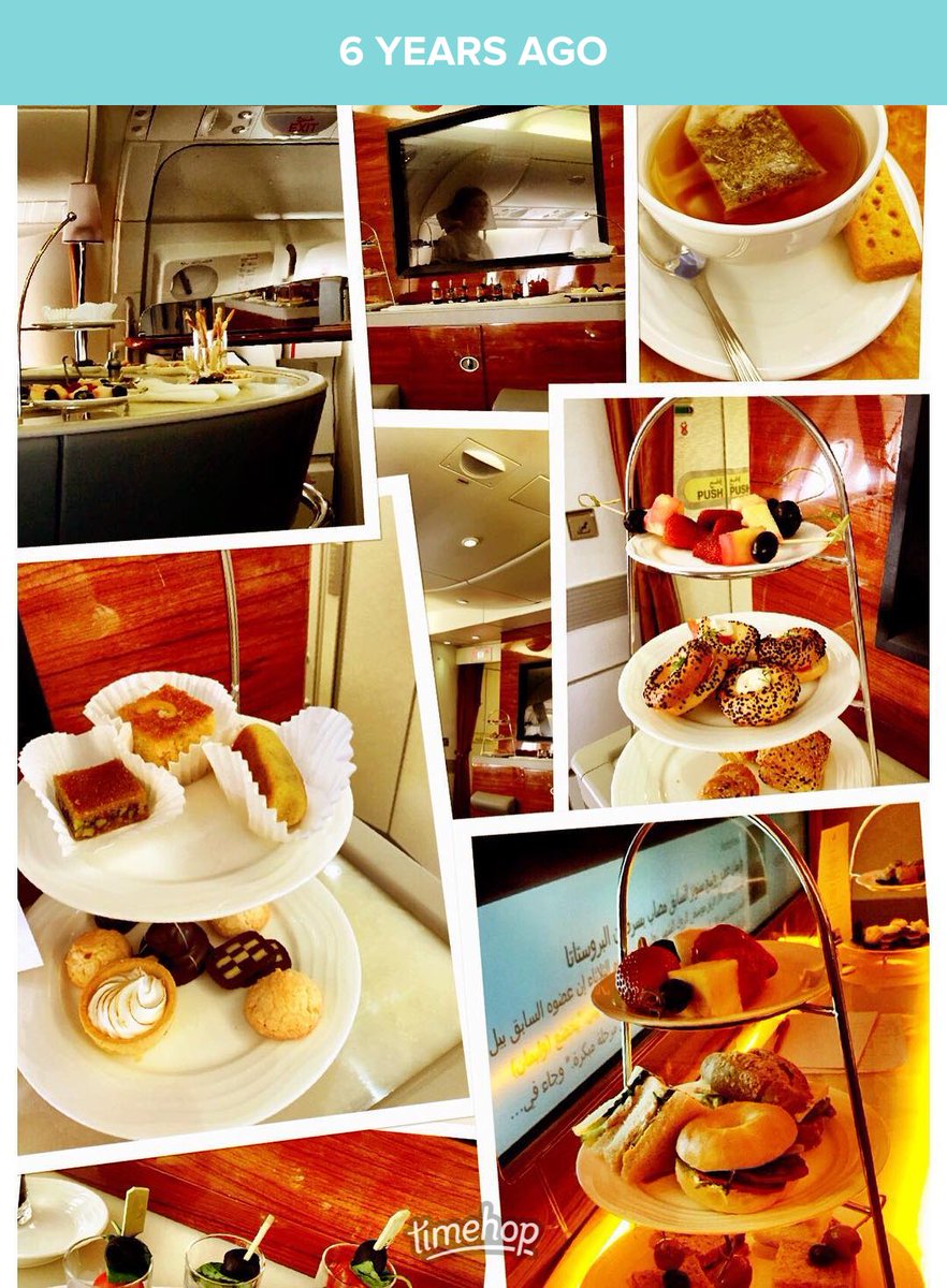 jptravelgirl's tweet photo. 6 years ago onboard @emirates MAN - BNE for the start of #RTW2 … Enjoying #afternoontea in the skies in the Lounyon the upper deck of the #A380 ✈️😋 https://t.co/R4OxHdEHiP