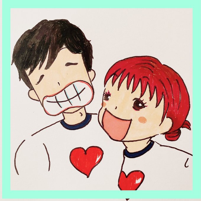 カップルイラストのtwitterイラスト検索結果