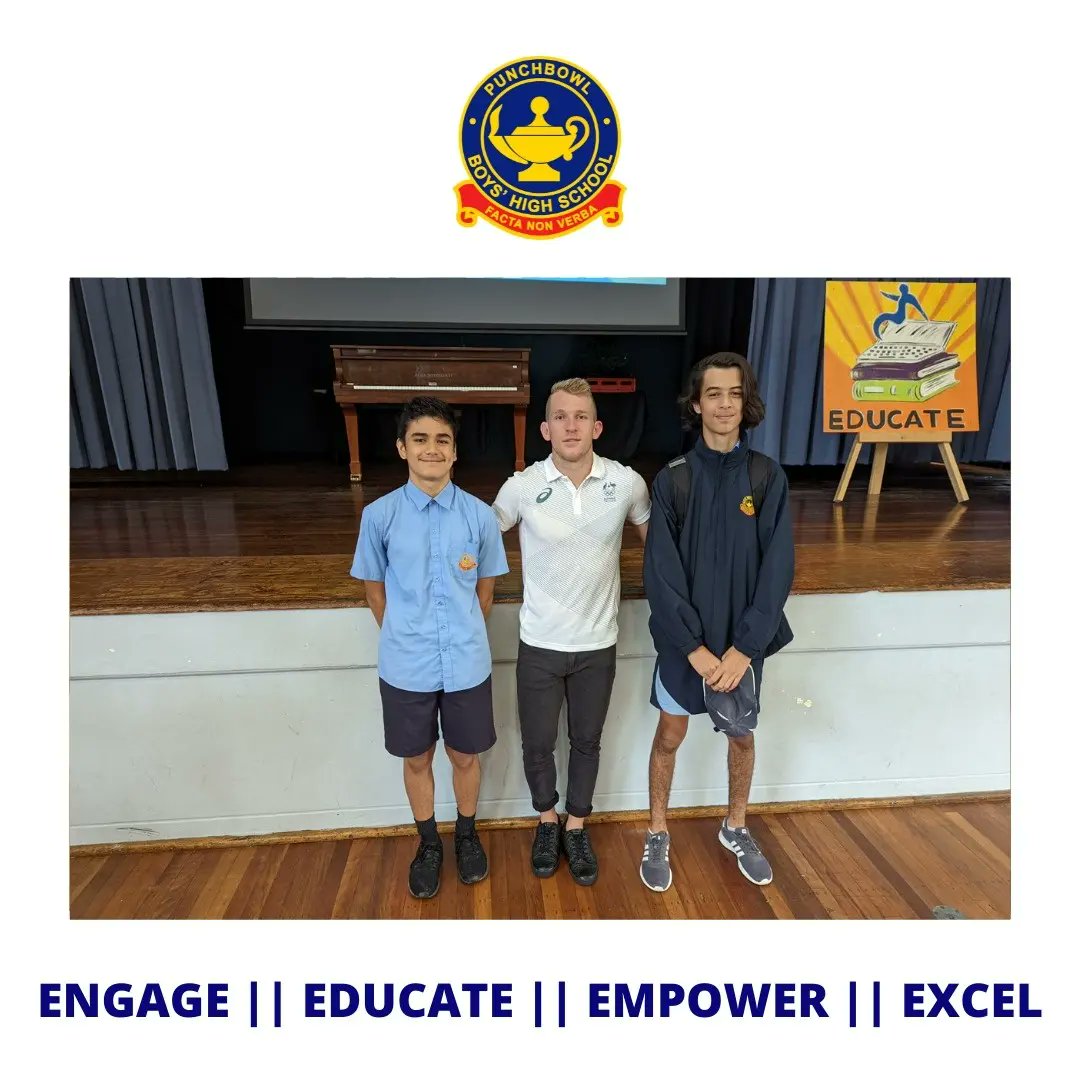 A huge thank you to Australian Judo Olympic Athlete Nathan Katz and <a href="/ausolympicteam/">AUS Olympic Team</a> @nswinstituteofsport who visited PBHS and spoke to our Year 9 and 10 PASS students this week. Our boys loved meeting Nathan and participating in the #olympicsunleashed program!