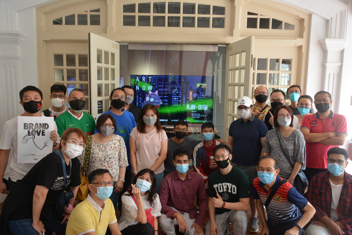 web3sg's tweet photo. Thank you CryptoHive Academy for coming over. It is certainly interesting seeing non-nft natives learn and get into NFTs. 

That is why we curate the projects we show.

WEB3SG will continue to build long term partnerships with quality teams and projects. 
https://t.co/Pdr2mbm2II https://t.co/fhShTDIzRK