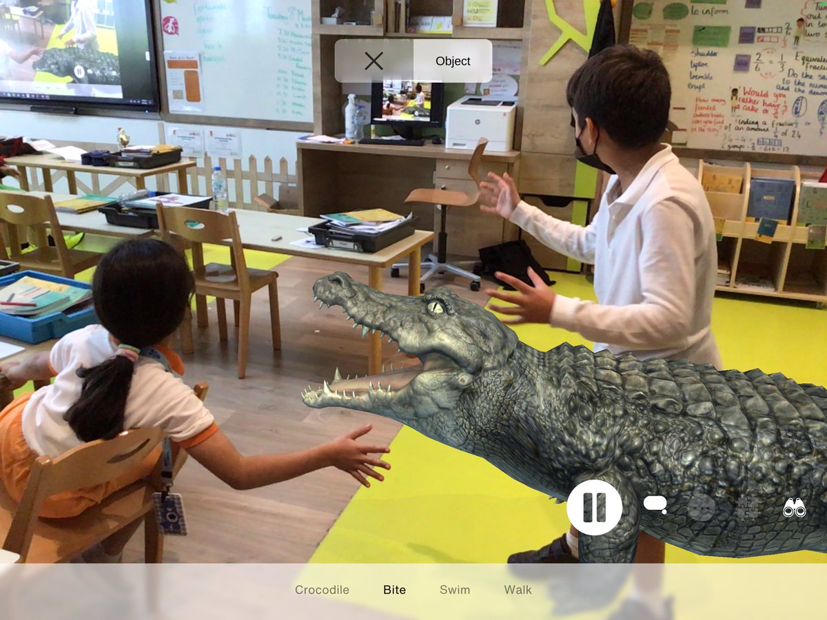SRS Weekly Digital Update:

In year 3, we are learning about dinosaurs. We used the AR app Hologo to see a T-Rex and crocodile. A great app that allowed the children to identify the features of prehistoric animals! #SRSDigital <a href="/HologoWorld/">Hologo AI</a> @SRSInfants <a href="/mthomas2010/">Michelle Thomas</a> <a href="/MrClark47/">Michael Clark</a>