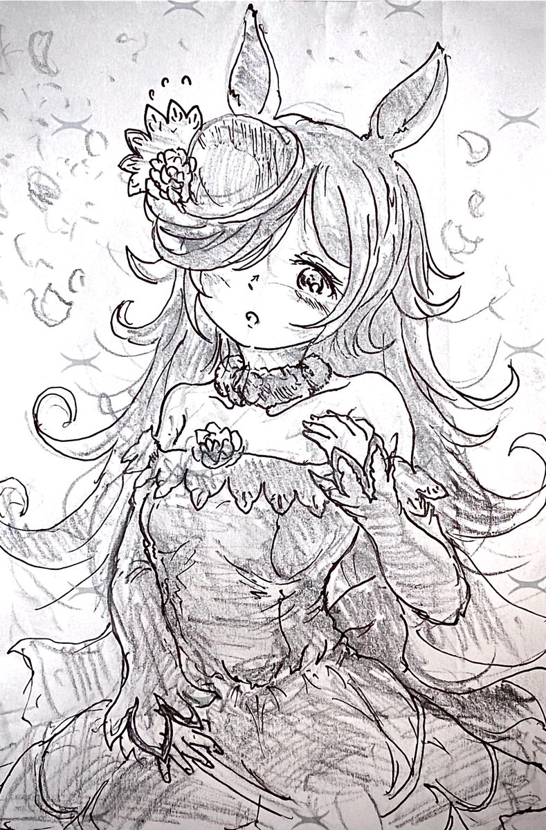 最近アナログ絵落書きも結構頑張って描けてる方だと思う 
