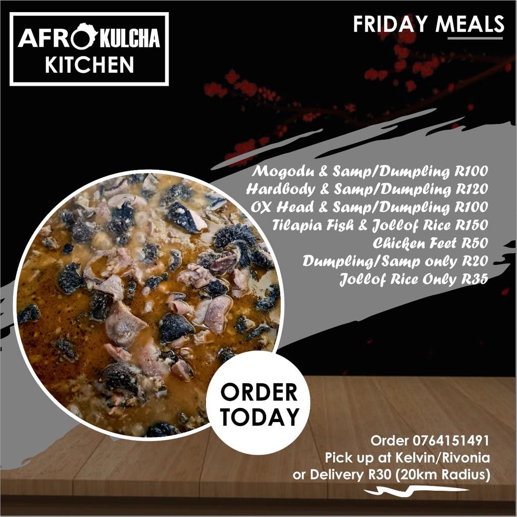 AfroKulcha's tweet photo. #thekitchenisopen π₯ Order for pick up or delivery https://t.co/MY8oItCgWH