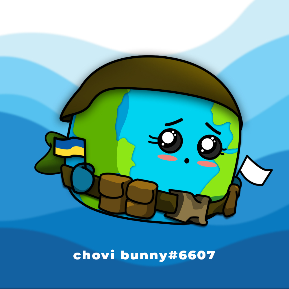 chovibunny_'s tweet photo. I would like to express my gratitude for @FishmansLabs  this project is willing to help those who are in need, just like the donation to the Ukraine. I'd like to thank you so I made this fan art and for this community to give love to each and everyone. This is the best NFT indeed https://t.co/JlwlXisUzG