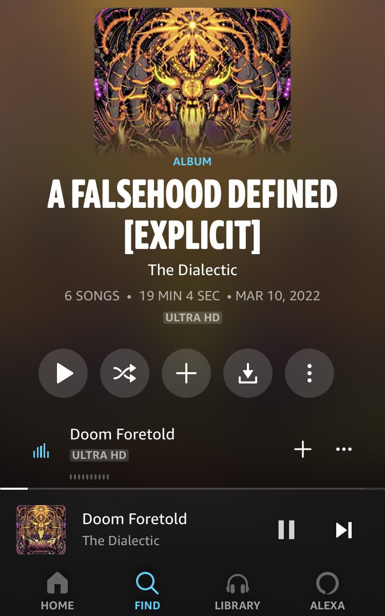 Grungekid84's tweet photo. Did @TheDialectic5 just drop their new album?!! They sure the fuck did!! Get on this! It’s streaming almost everywhere! #TheDialectic #AFalsehoodDefined #Metal https://t.co/M70wtNtYHJ