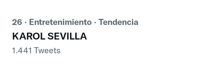 karolsperfect's tweet photo. los tt's son tendencia en méxico #21 DIME DIME y #26 KAROL SEVILLA 🇲🇽 https://t.co/Lk9gGGeHwT