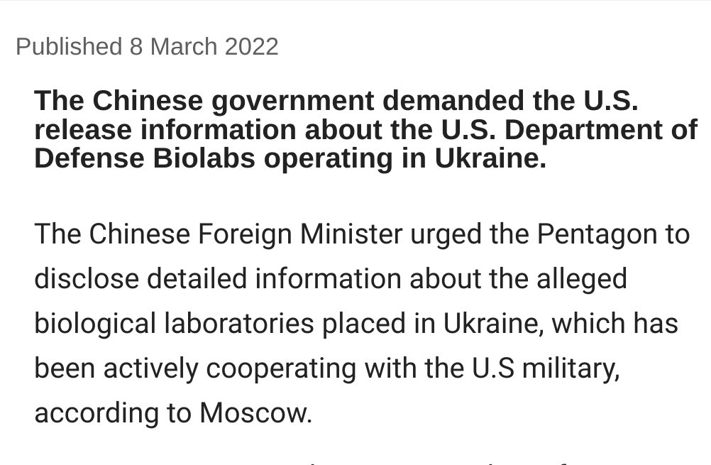 ElangoMohanara1's tweet photo. #China hat Fragen an #USA ! #labtheory #Ukraine https://t.co/QLrHkuPcI8