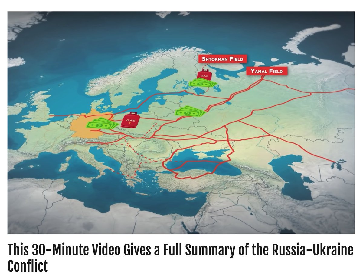 SenseReceptor's tweet photo. This well-researched 30-minute-long video from YouTuber RealLifeLore gives a succinct overview of what's happening between Russia and Ukraine:
https://t.co/tOOnOhst9F https://t.co/wZvuIxTA4z