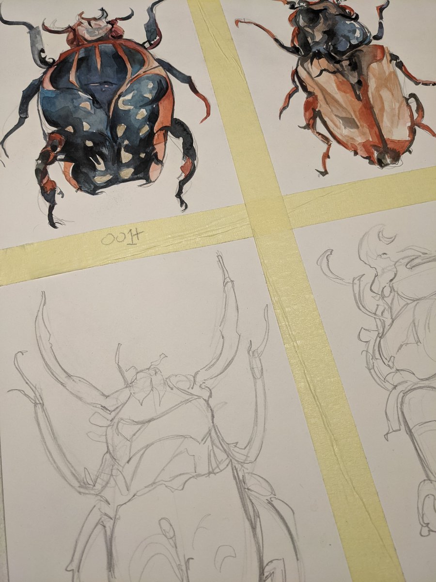 VesselFLOW's tweet photo. More #Beetlez on the way
Wilde has been a busy old lunatic indeed...
#watercolour #gan #alien insects
#VesselsGen0 #tezos https://t.co/2KlBvGXKKs