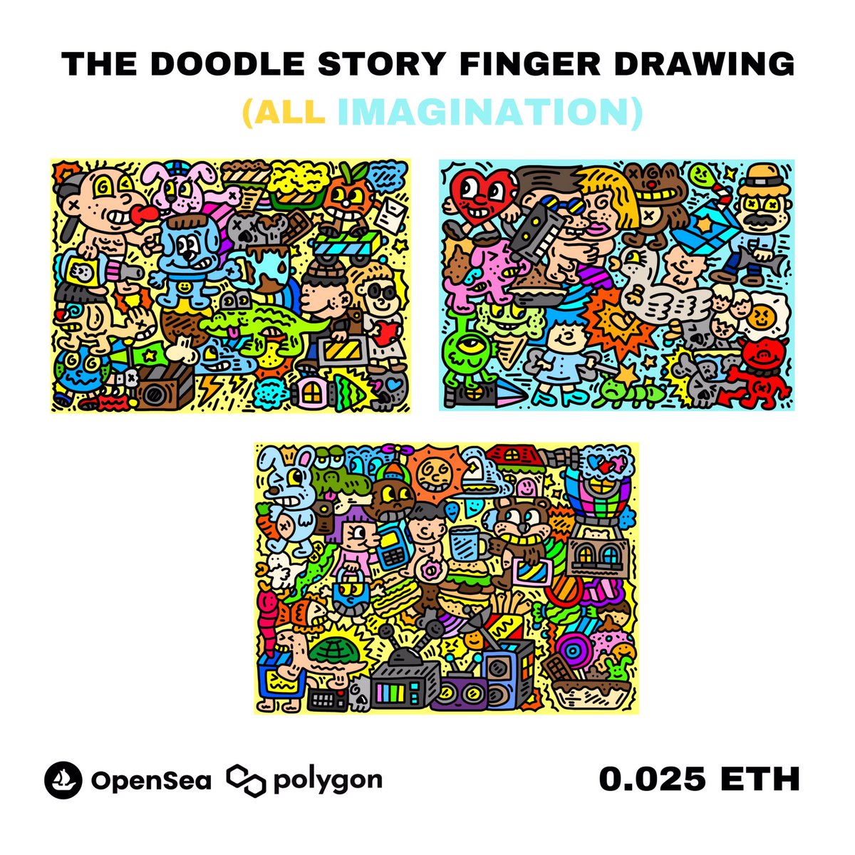 Bat Chin (@batchin1999) on Twitter photo New Drop Doodle!
The Doodle Story Finger Drawing All Imagination
My Doodle Artwork Were Sketched By My Finger Every Single Pieces.Available on Polygon 0.025 ETH 
opensea.io/collection/the…
#NFTCommunity #NFTCollector  #NFT買います #NFT宣伝 New Drop Doodle!
The Doodle Story Finger Drawing All Imagination
My Doodle Artwork Were Sketched By My Finger Every Single Pieces.Available on Polygon 0.025 ETH 
opensea.io/collection/the…
#NFTCommunity #NFTCollector  #NFT買います #NFT宣伝
