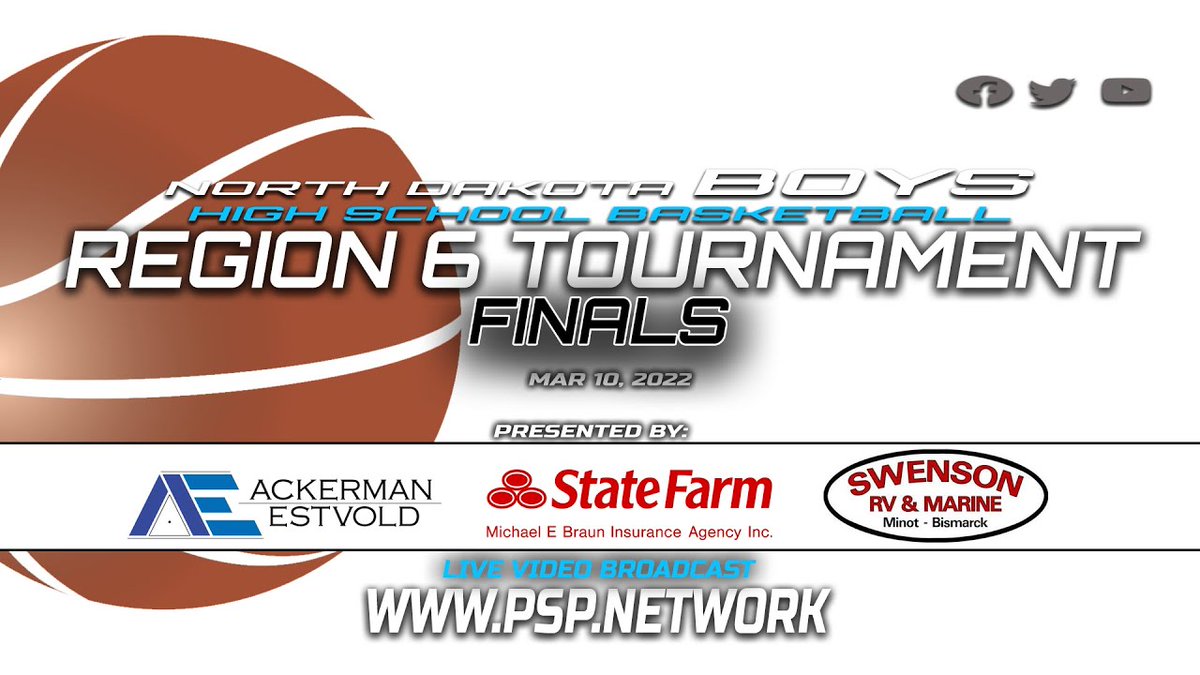 NetworkPsp's tweet photo. 🏀 #ItsGameDay on the #PSPNetwork!

And today... we crown a champion in Region 6!

💻📺 https://t.co/qO5H6SLHAW
🎙 Nick Hulberg/Layne Fluhrer
🕕 5:40pm (@SCHEELS Pregame Show)

#NDPreps #NDClassB @NDHSAA 
@bishopryanlions  

@AckermanEstvold / @StateFarm / Swenson RV &amp; Marine https://t.co/VQ6ueDpx1Y