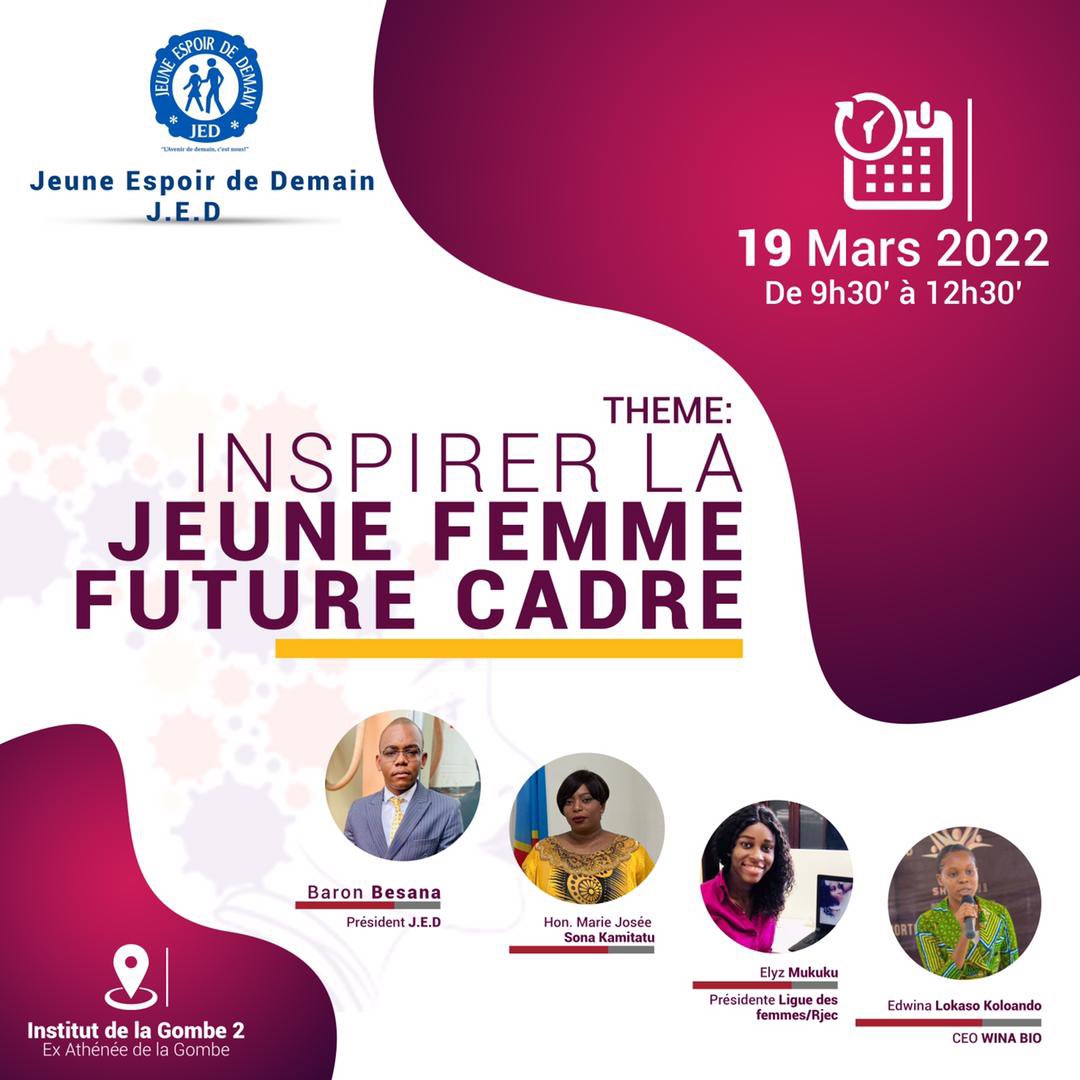 Ligue_DesFemmes's tweet photo. Le rendez-vous est pris ! 

Ce 19 Mars 2022 de 9h30’ à 12h30’ 

« Inspirer la jeune femme future cadre » https://t.co/sVcv9Tlkxk