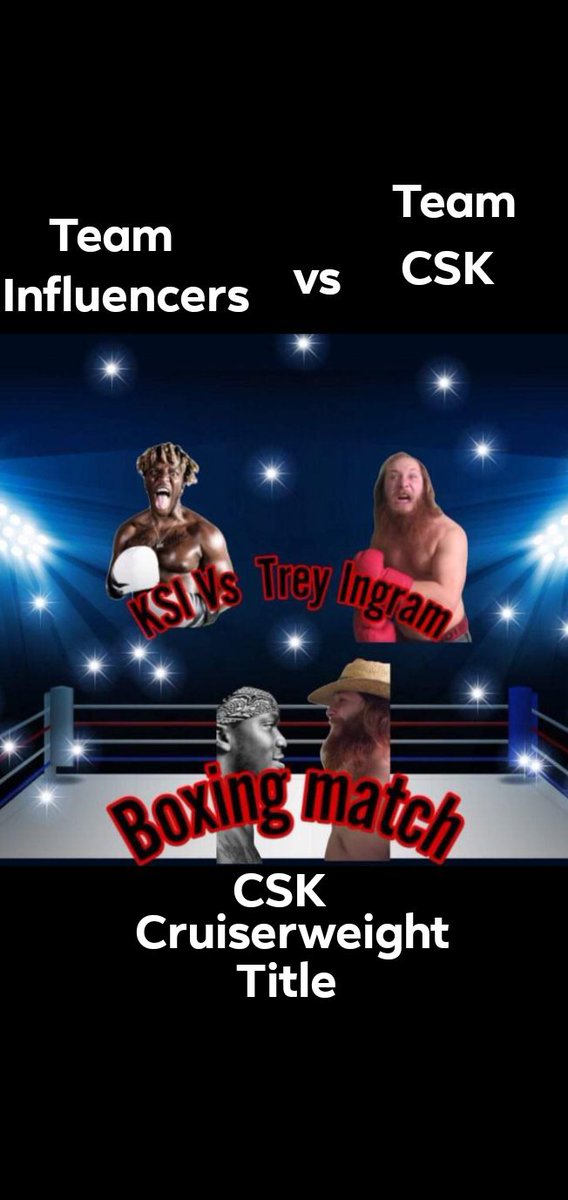 TreyHillbilly's tweet photo. the two co-main event and the main event 🥊 let's try to make it happen people Worlds Collide event team influencers vs team crossover sparring camp who do y'all got one of these matches if this event happens good Lord willing @minikon @Ajingram3 @KSI @Deji @RealTalkBoxing2 https://t.co/6WvTVyyx2r