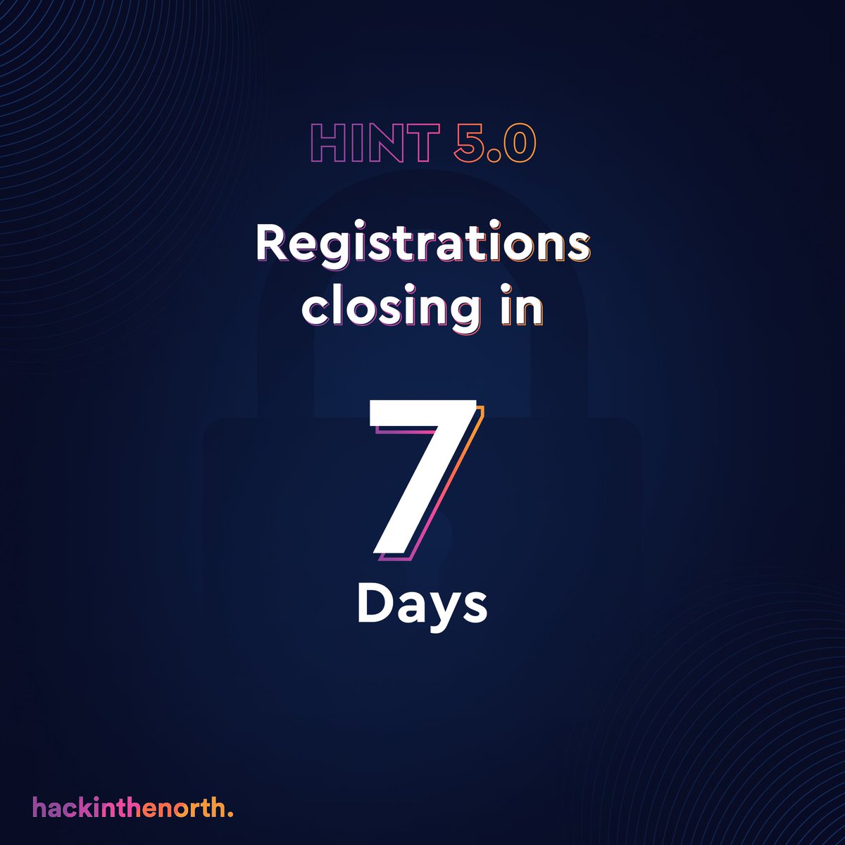 hintIIITA's tweet photo. Greetings #Developers! 
The last week to register yourself for HINT has begun. It’s T-7 days until the door to this exciting opportunity closes! https://t.co/19hd1A83ru