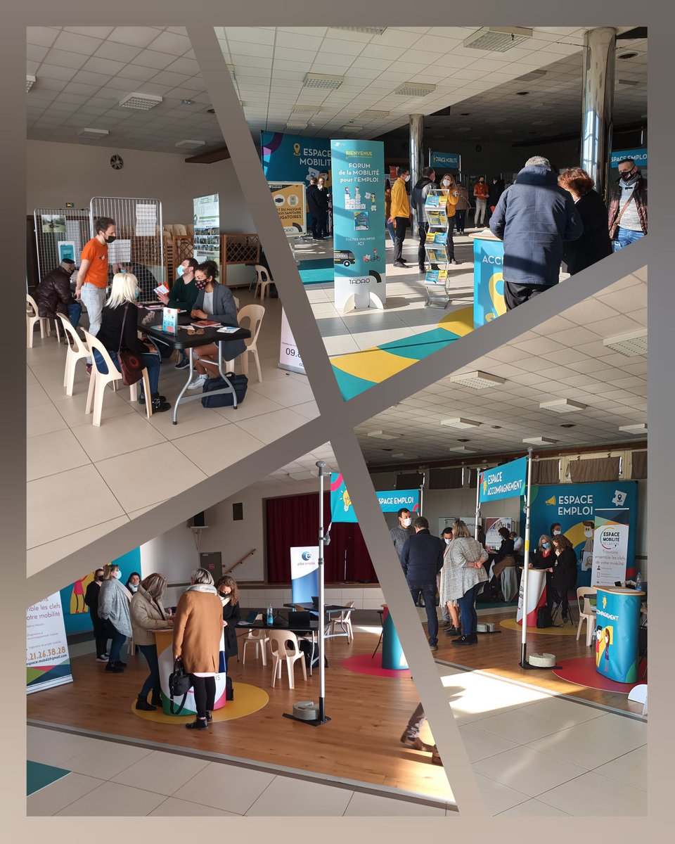▶️ Pôle emploi #HéninBeaumont 🚍aux côtés de TADAO , le @SMTAG l'@EspacemobilitéArtois et la mairie de #Rouvroy pour le 1er Forum mobilite à  destination des demandeurs d'emploi résidant en #QPV .Belle l'initiative merci aux employeurs présents et à tous les intervenants 👏 👍
