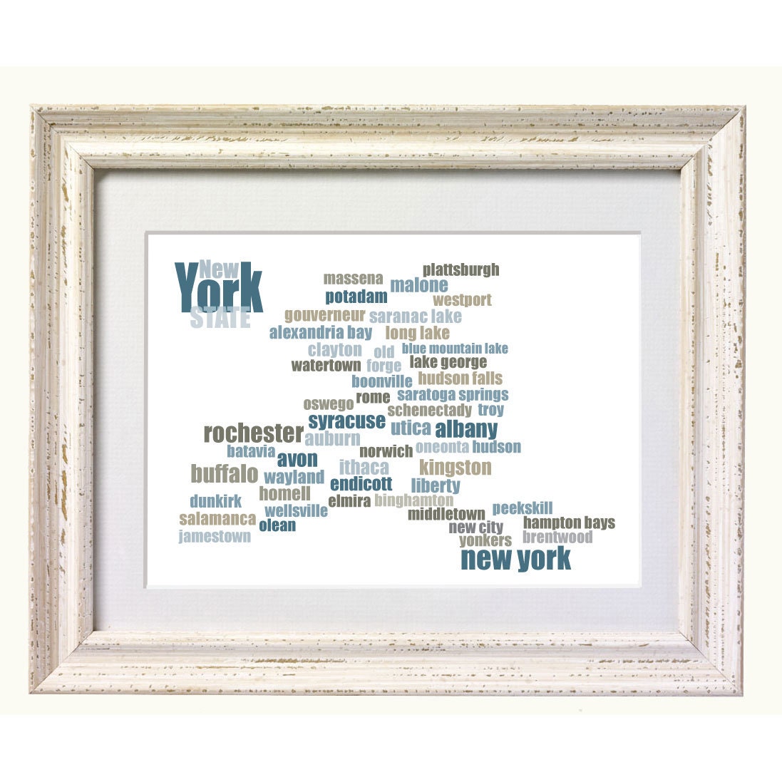 LePrintPalette's tweet image. New York State City Map, Typography Art print. etsy.me/2TQpZ0r  #StateMap