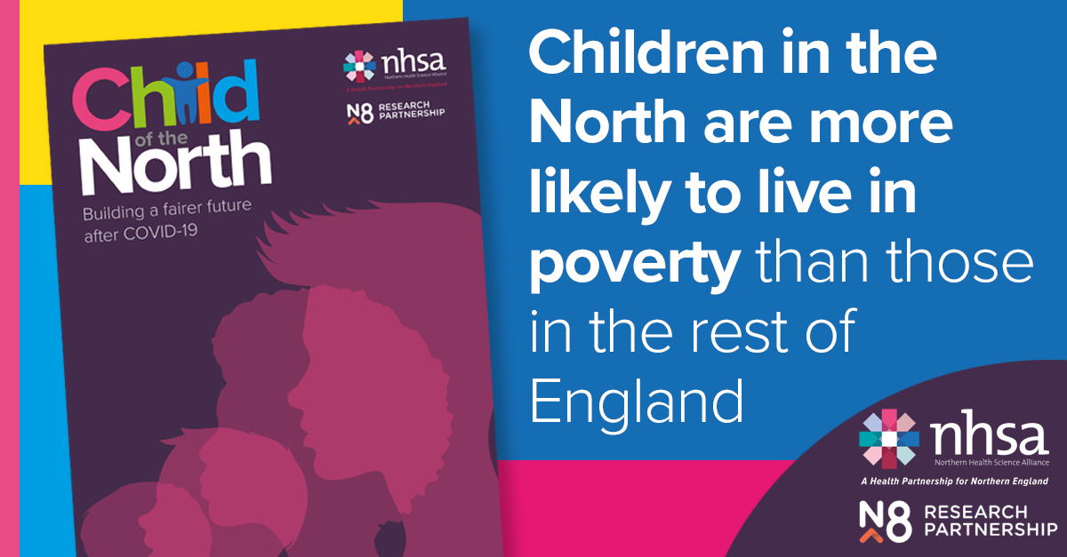 The_NHSA's tweet photo. The #ChildoftheNorth report which we launched in Parliament this week, looks at a wide range of factors, from child poverty to children in care, to build up a picture of the inequalities facing children growing up in the North. Read more https://t.co/bLz40ZuUbw https://t.co/gUgWAGkjJ6