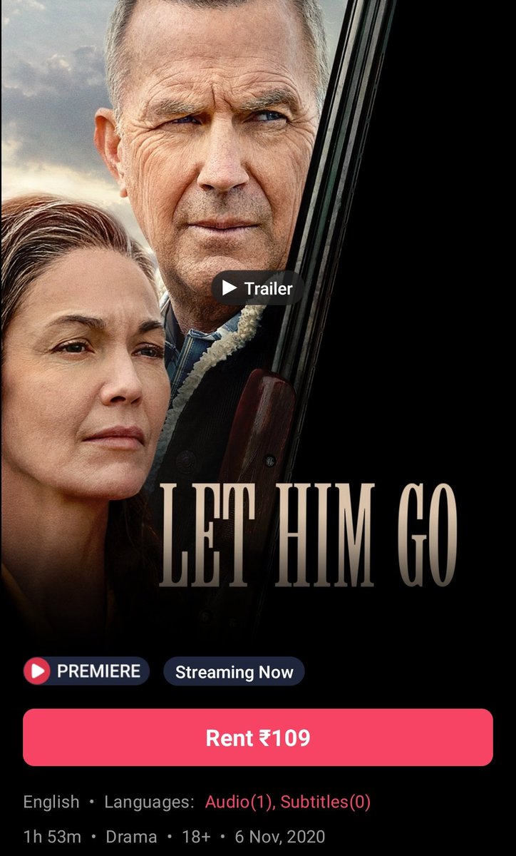 CinemaRareIN's tweet photo. An elderly couple set out to save their ex-daughter-in-law and their grandson from the clutches of her abusive husband and in-laws.
#LetHimGo (2020) by #ThomasBezucha, now available on @BmsStream. https://t.co/FPHwNfTpjT