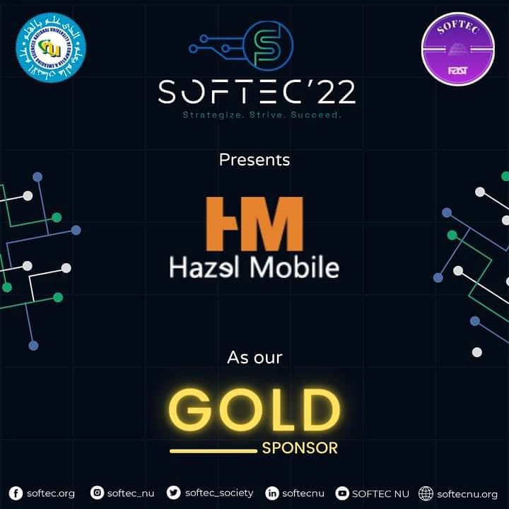 softecfast's tweet image. We are proud to announce Hazel Mobile as our gold sponsor for SOFTEC&apos;22.
Hazel Mobile has been the Largest Global Software Company for more than 5 years. They develop Mobile Applications in Android, IOS, and unity for almost all major mobile platforms.

#softec2022